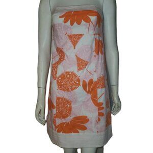 Lilly Pulitzer Seeing Double Umbrella Strapless Dress sz4